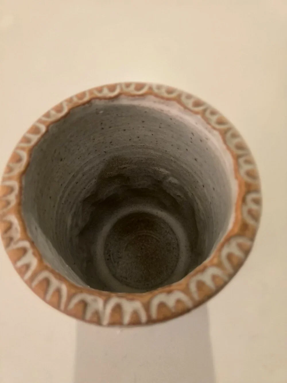 Vintage Midcentury Los Artesanos Hal Lasky Stoneware Studio Pottery Vase Puerto